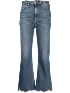 3X1 - Empire Cropped Flared Denim Jeans