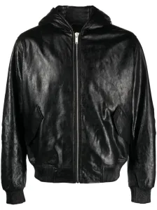 424 - Leather Hooded Jacket #1368074