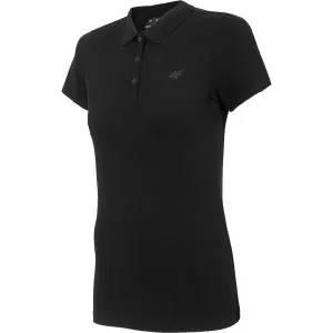 4F WOMEN'S T-SHIRT Damen Poloshirt, schwarz, veľkosť L