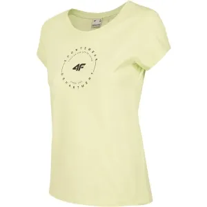 4F WOMEN'S T-SHIRT Damenshirt, gelb, größe