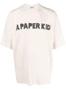 A PAPER KID - Cotton T-shirt With Logo
