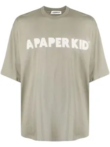 A PAPER KID - Logo Cotton T-shirt #1378232