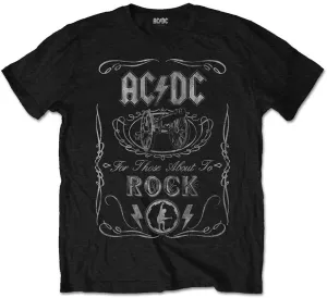 AC/DC T-Shirt Unisex Cannon Swig Vintage 2XL Schwarz