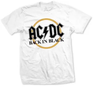 AC/DC T-Shirt Back in Black Unisex White L