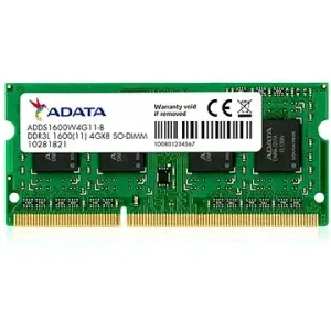 ADATA SO-DIMM 4GB DDR3 1600MHz CL11 Single Tray