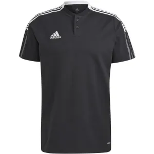 adidas TIRO21 POLO Herren Fußballshirt, schwarz, größe