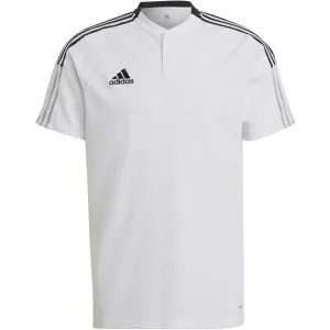 adidas TIRO21 POLO Herren Fußballshirt, weiß, größe #922683
