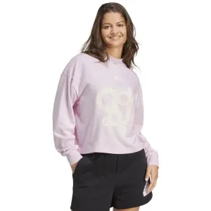 adidas FRENCH TERRY PRINT LOOSE SWEATSHIRT Damen Sweatshirt, rosa, größe
