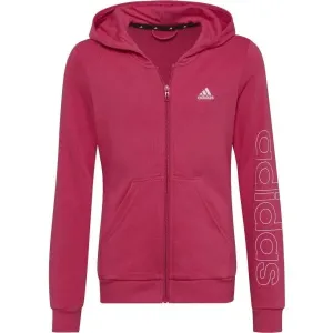 adidas LIN FZ HD Sweatshirt für Mädchen, rosa, veľkosť 128