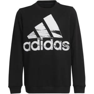adidas LOGO SWEAT Jungen Sweatshirt, schwarz, veľkosť 128