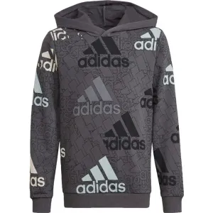 adidas U BL LOGO SWEAT Jungen Sweatshirt, grau, veľkosť 128