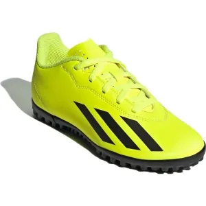 adidas X CRAZYFAST CLUB TF J Kinder Turf Fußballschuhe, gelb, größe 36