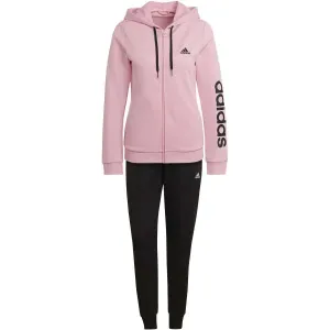 adidas LIN FT TS Damen Trainingsanzug, rosa, veľkosť L
