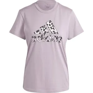 adidas ANIMAL PRINT GRAPHIC T-SHIRT Damen T Shirt, violett, größe #1612782