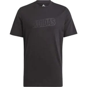 adidas BL PUFF TEE Herrenshirt, schwarz, veľkosť XL
