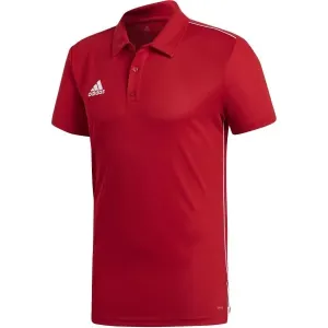 adidas CORE18 POLO Polo T-Shirt, rot, größe