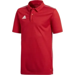 adidas CORE18 POLO Y Poloshirt für Jungs, rot, größe