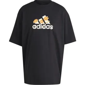 adidas FLOWER PACK BADGE OF SPORT TEE Damen T-Shirt, schwarz, größe
