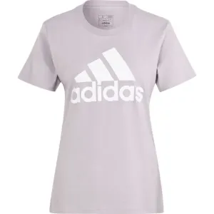 adidas LOUNGEWEAR ESSENTIALS LOGO Damen T Shirt, violett, größe #1613981