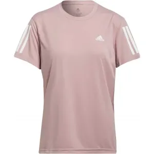 adidas OWN THE RUN TEE Damen Sportshirt, rosa, veľkosť XS