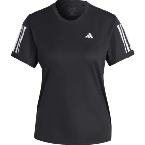 adidas OWN THE RUN TEE Damen Sportshirt, schwarz, größe XL