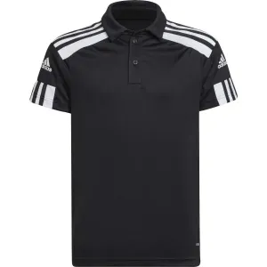 adidas SQUADRA 21 POLO Fußball T-Shirt für Jungen, schwarz, größe