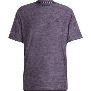 adidas TRAIN ESSENTIALS STRETCH TRAINING TEE Sport-T-Shirt für Herren, violett, größe