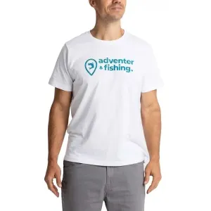 ADVENTER & FISHING COTTON SHIRT WHITE & BLUEFIN Herrenshirt, weiß, größe