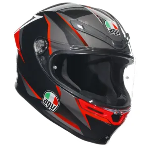 Agv K6 S E2206 Mplk Slashcut Black Grey Red 014 Full Face Helmet  2XL