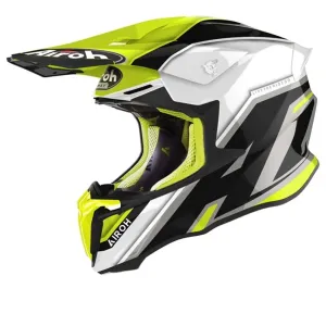 Airoh Twist 2.0 Shaken Gelb Helmet Crosshelm Größe S