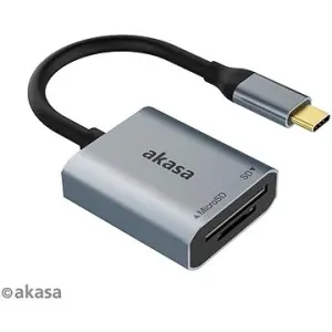 AKASA SD und microSD USB C Kartenlesegerät / AK-CR-10BK
