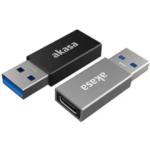 AKASA USB 3.1 Gen2 Typ-C Buchse auf Typ-A Stecker Adapter - 2er Pack
