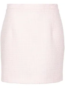 ALESSANDRA RICH - Sequin Checked Tweed Mini Skirt #1524368