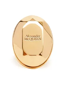 ALEXANDER MCQUEEN - Stone Logo Ring #1294014