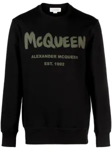 ALEXANDER MCQUEEN - Graffiti Organic Cotton Sweatshirt #1503328