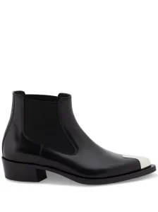 ALEXANDER MCQUEEN - Leather Ankle Boots #1300467