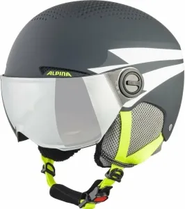 Alpina Zupo Visor Q-Lite Junior Ski helmet Charcoal/Neon Matt S Ski Helm
