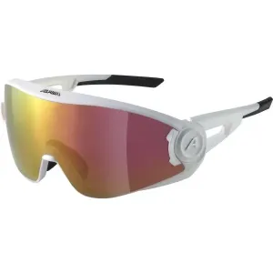 Alpina Sports 5W1NG QV Fotochromatische Sonnenbrille, weiß, größe