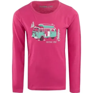 ALPINE PRO ACEFO Kindershirt, rosa, veľkosť 128-134