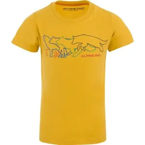 ALPINE PRO IKEFO T-Shirt für Kinder, gelb, größe