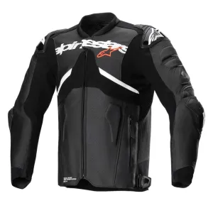 Alpinestars Atem V5 Leather Jacket Black White Größe 50