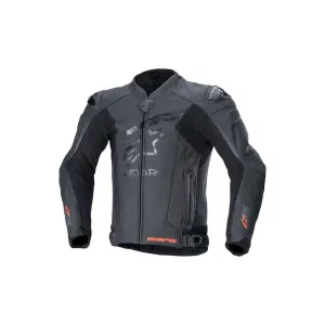 Alpinestars GP Plus R V4 Rideknit Leather Jacket Black Black Größe 48