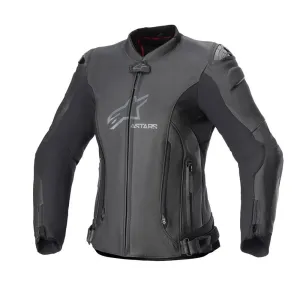 Alpinestars Stella GP Plus V4 Leather Jacket Black Black Größe 40