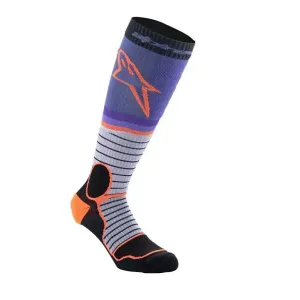 Alpinestars MX Pro Socks Black Grey Purple Größe L