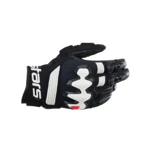 Alpinestars Halo Leather Gloves Black/White 2XL Motorradhandschuhe