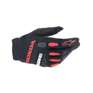 Alpinestars Honda Full Bore Gloves Black Bright Red Größe 3XL