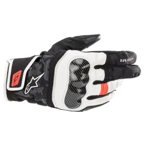 Alpinestars SMX Z Drystar Schwarz Weiß Rot Fluo Handschuhe Größe S
