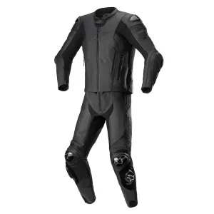 Alpinestars Missile V2 Leather Suit 2 Pc Black Black Größe 52