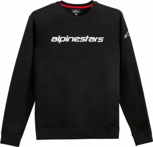 Alpinestars Linear Crew Fleece Black/White 2XL Sweatshirt