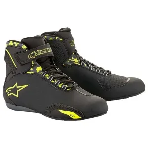 Alpinestars Sektor Shoes Black Yellow Fluo Größe US 13.5